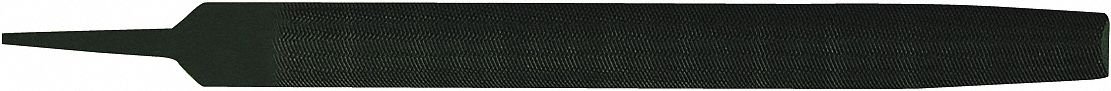8-Inch Double Cut Hand File with Black Oxide Finish - Ideal for Metalworking, Woodworking, and DIY Projects