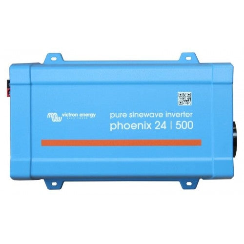 Victron Energy Phoenix Inverter 24V 500W 230V Pure Sine Wave Power Inverter with VE.Direct & IEC Ports - Perfect for RVs, Boats, and Off-Grid Solar Systems