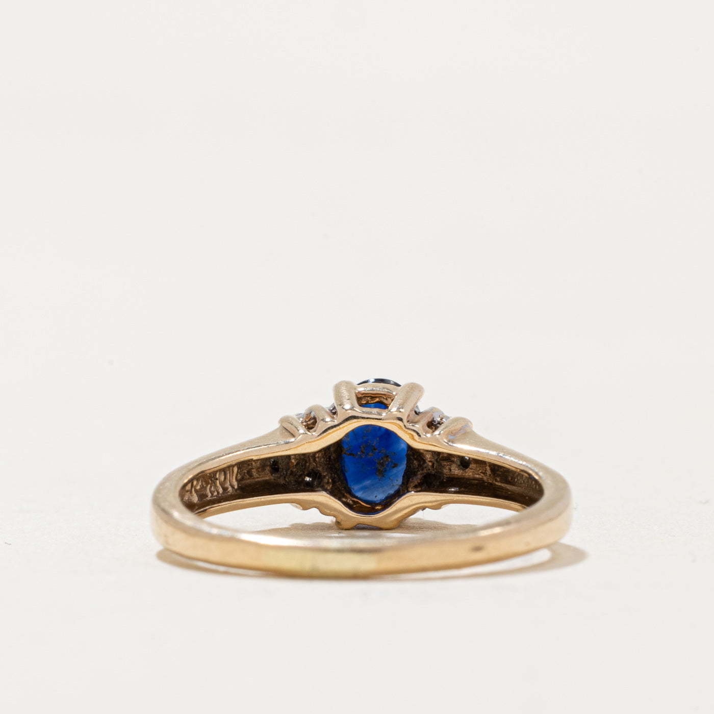Exquisite 0.35ct Sapphire & 0.06ct Diamond Cocktail Ring - Size 4 | Elegant Women's Jewelry for Parties, Weddings & Special Occasions