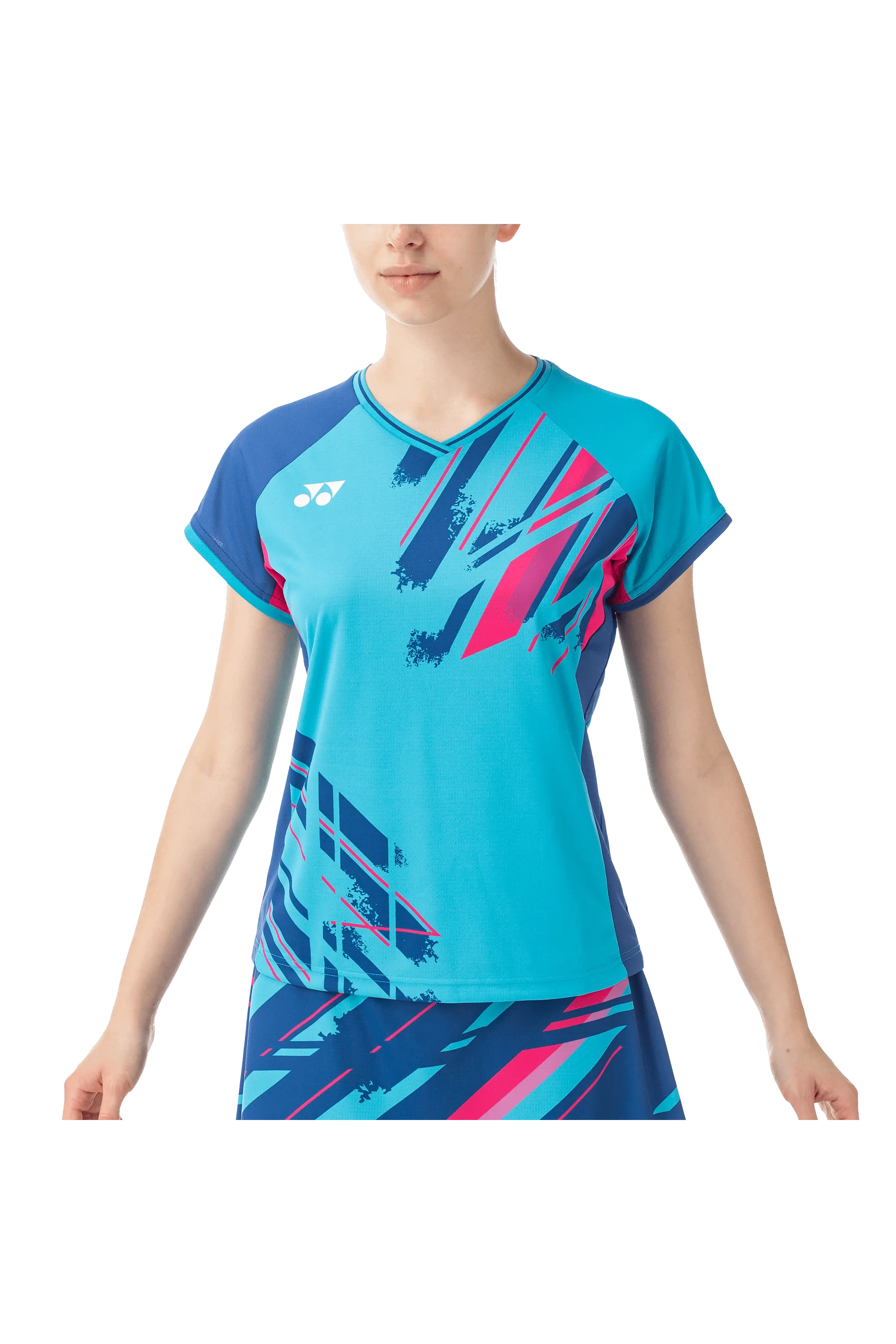 Yonex Women's Tournament Tennis Shirt 20640 - Breathable Performance Top for Women in Turquoise - Perfect for Tennis Matches & Training Sessions