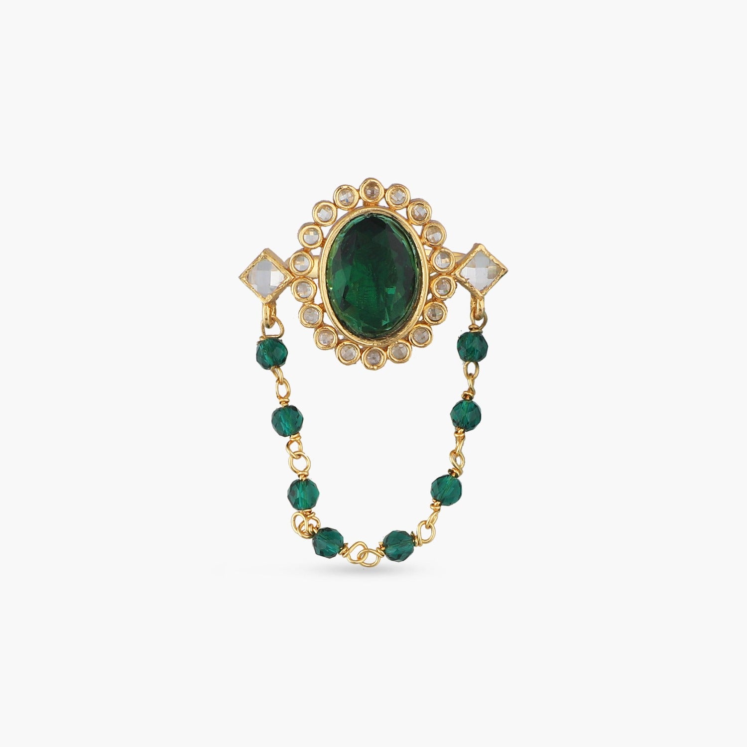Vintage Beaded Finger Ring for Women - Elegant Boho Jewelry for Parties, Weddings & Everyday Wear