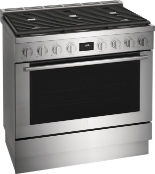 Electroux ECFD3668AS 36-Inch Stainless Steel Dual Fuel Freestanding Range - Perfect for Home Kitchens & Professional Cooking
