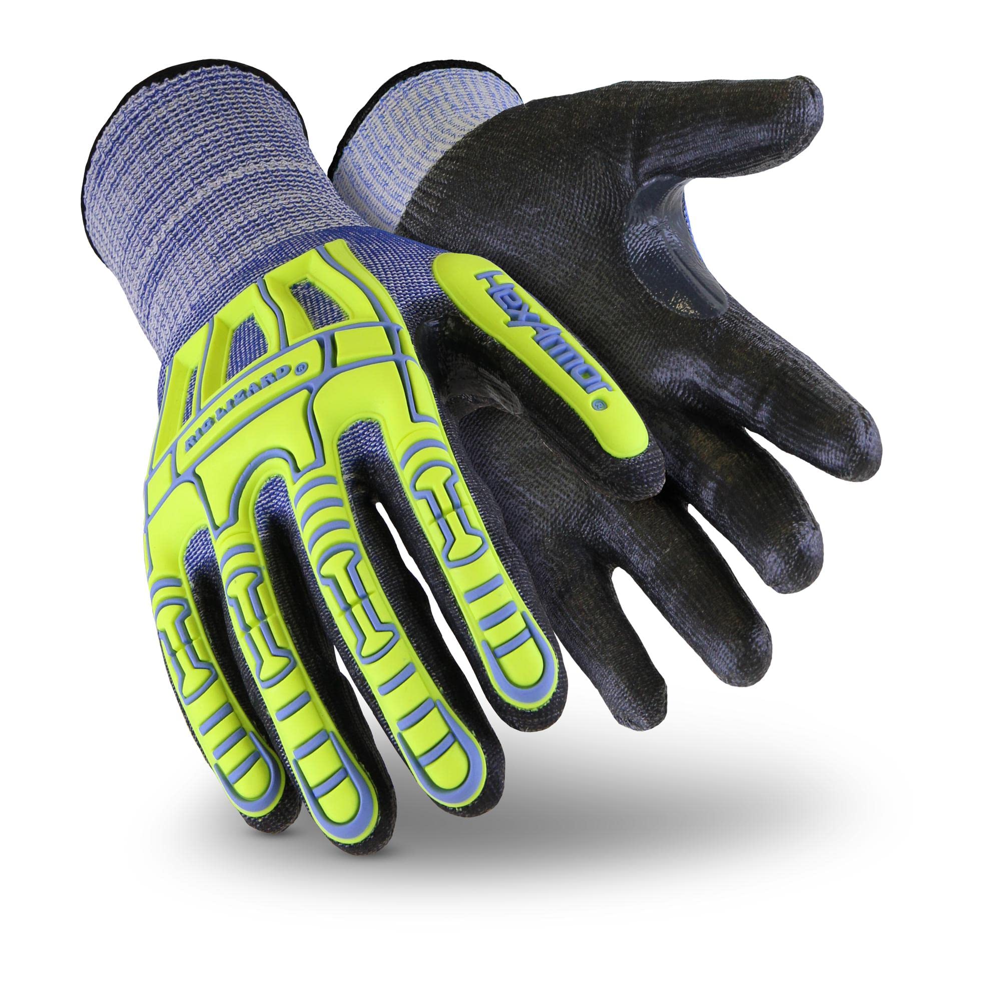 HexArmor Rig Lizard Series Impact Protection Safety Work Gloves - ANSI Certified for Construction, Oil Rig & Heavy Duty Use - Durable Cut-Resistant Gloves for Industrial Work & Outdoor Labor