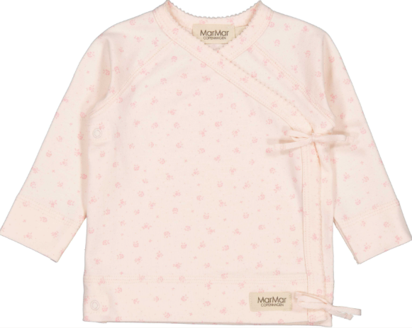 MARMAR LS Spring Tut Wrap Top for Babies 0-6 Months | Soft Cotton Wrap Shirt for Newborns & Infants | Perfect for Spring Outfits, Photo Shoots & Special Occasions