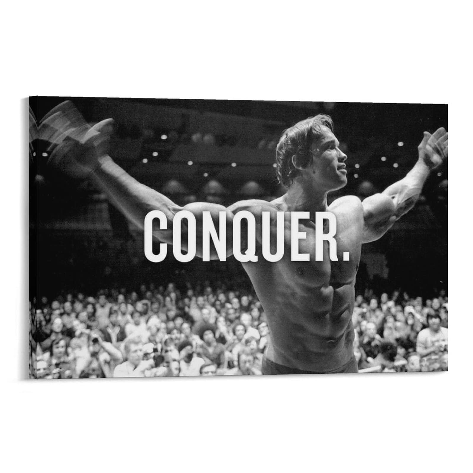 Motivational Inspirational Wall Art - 24x36 Inch Office & Gym Decor Frame - Perfect for Home Office, Workout Room & Fitness Studio Motivation