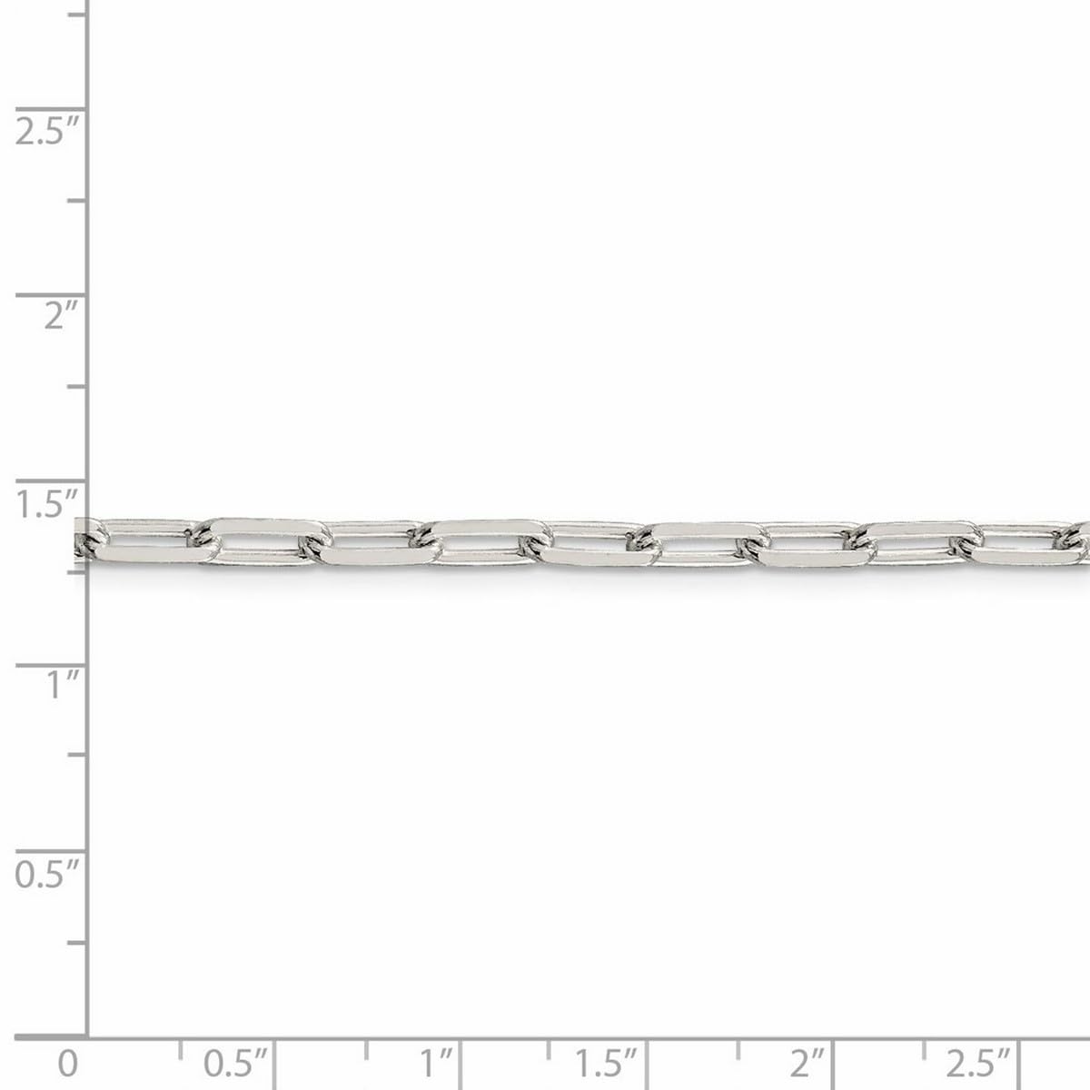 925 Sterling Silver 4.25mm Fancy Link Chain Necklace for Women & Men - Polished Lobster Claw Clasp Jewelry - Perfect for Layering, Gifts & Everyday Wear