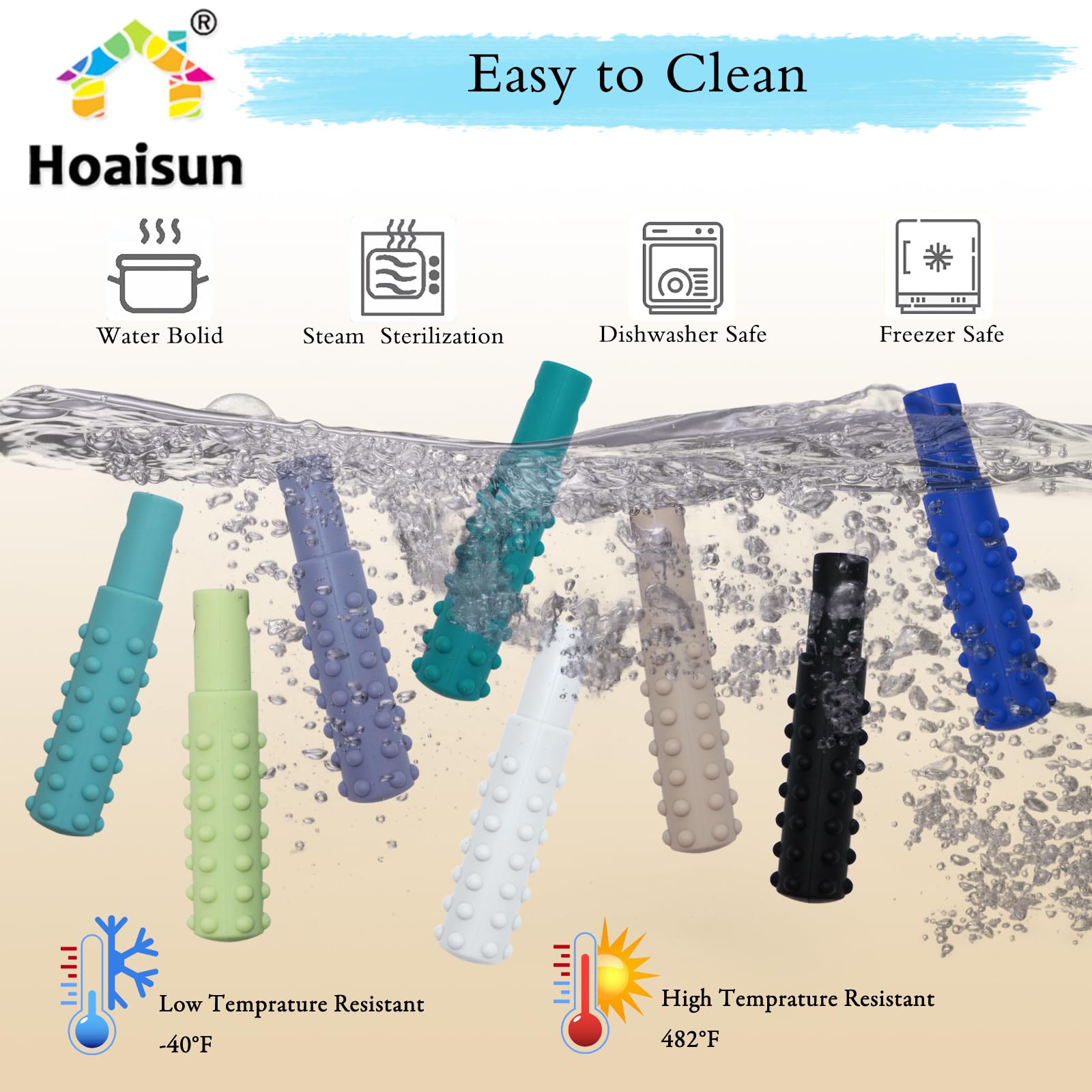 8 Pack Silicone Chew Necklaces for Kids & Adults - Sensory Chew Toys for Autism, ADHD, SPD - Reduce Biting, Chewing & Fidgeting - Perfect for School, Travel & Stress Relief