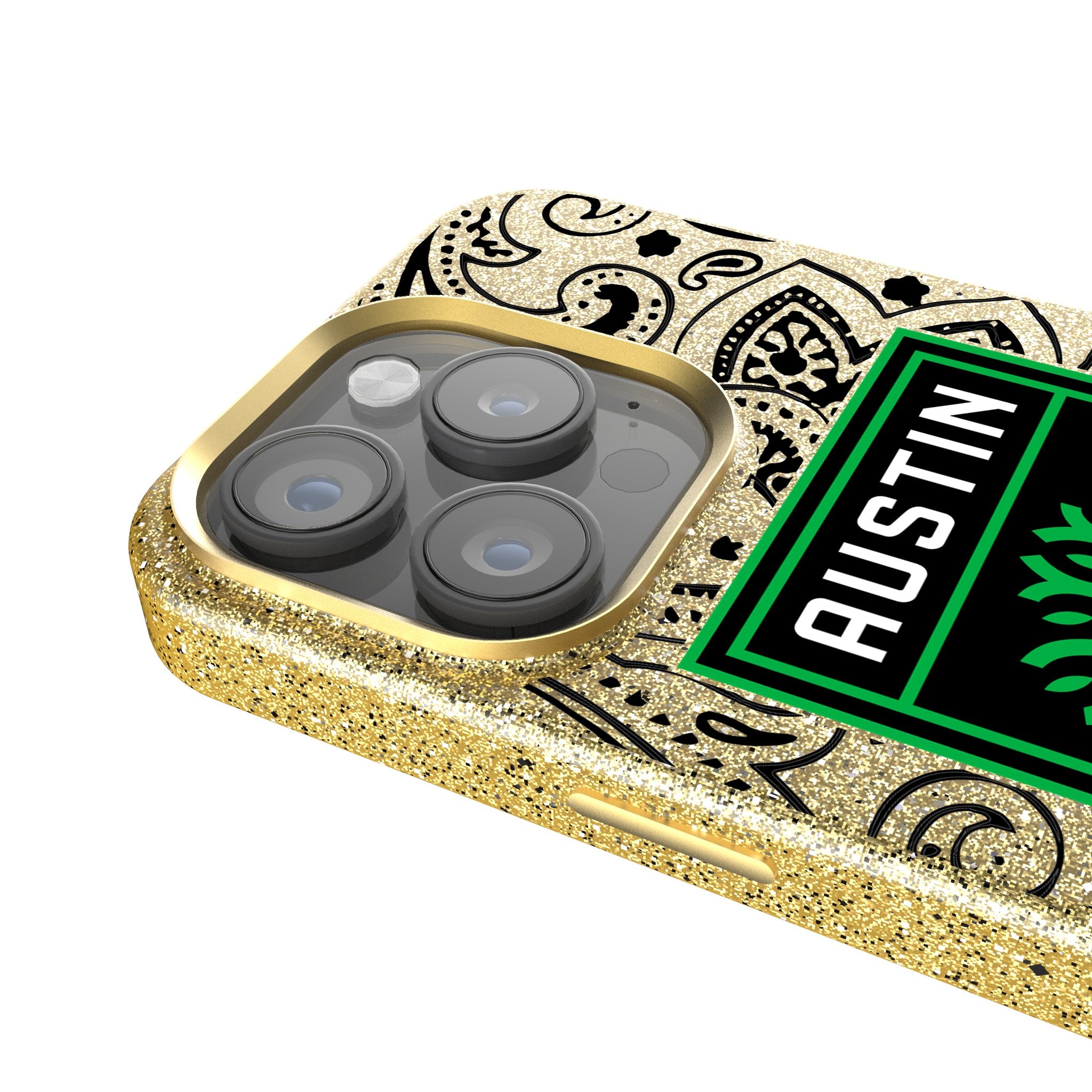 Austin FC Paisley Bling Phone Case - Stylish Protective Cover for iPhone & Samsung | Perfect for Soccer Fans & Match Days