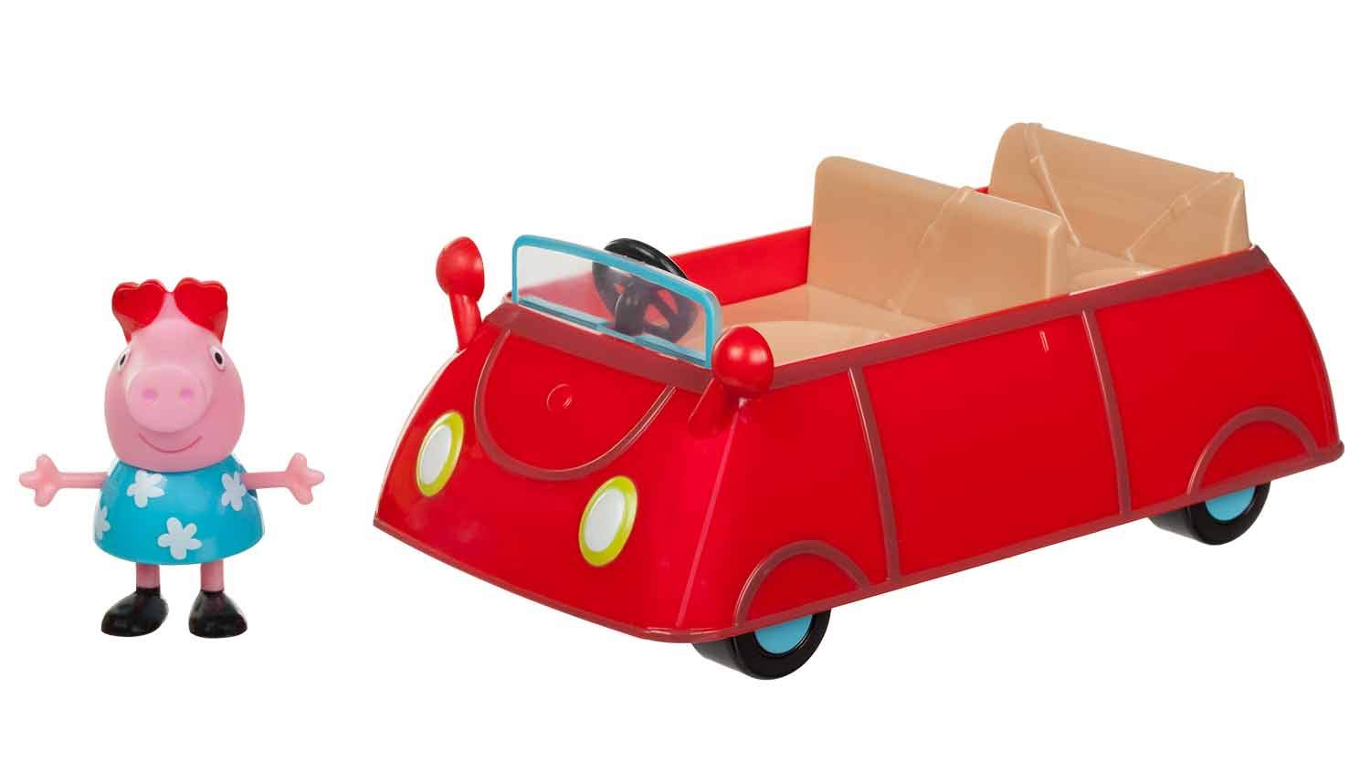 Peppa Pig Little Red Toy Car for Kids - Fun Ride-On Vehicle for Toddlers & Preschoolers - Perfect for Indoor Play, Birthday Gifts & Pretend Driving Games