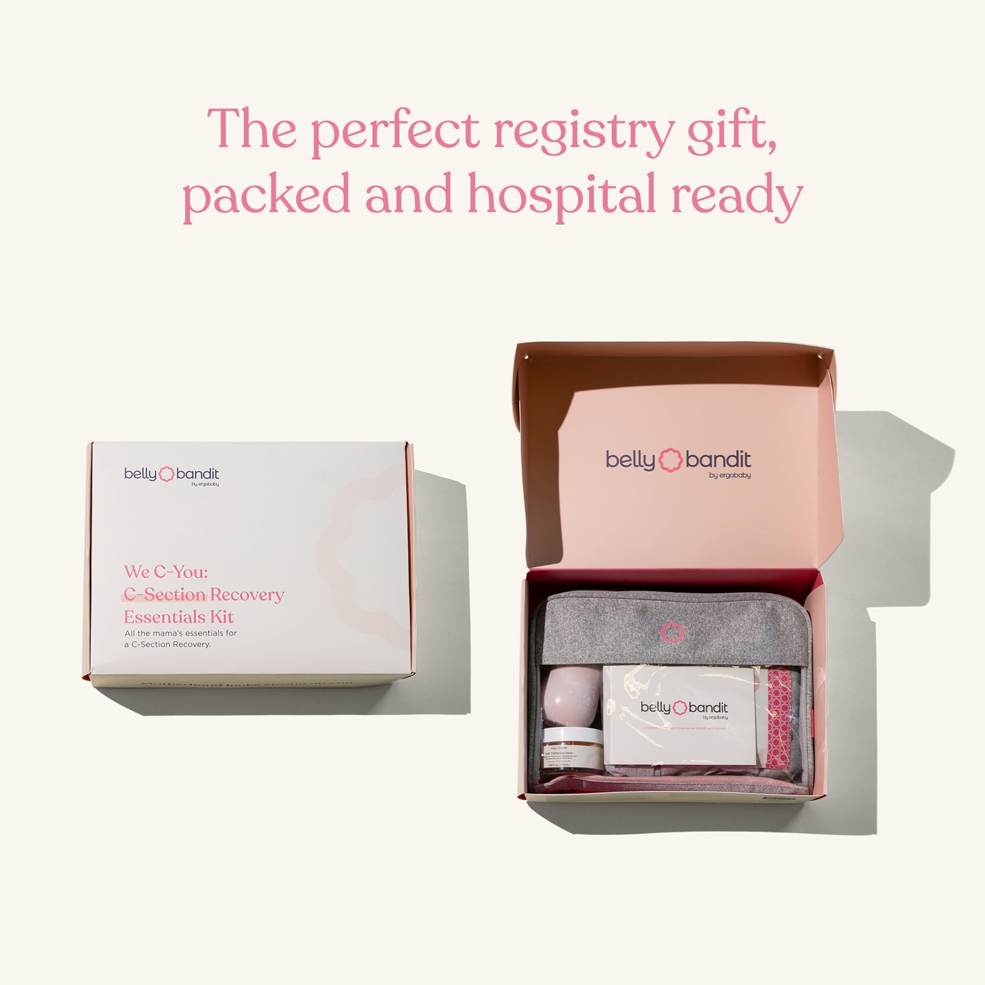 Belly Bandit C-Section Recovery Essentials Kit - Postpartum Care Set for Women After Cesarean | Post Pregnancy Support Belt, Abdominal Binder & Recovery Essentials | Ideal for New Moms, Hospital Bag & Home Recovery
