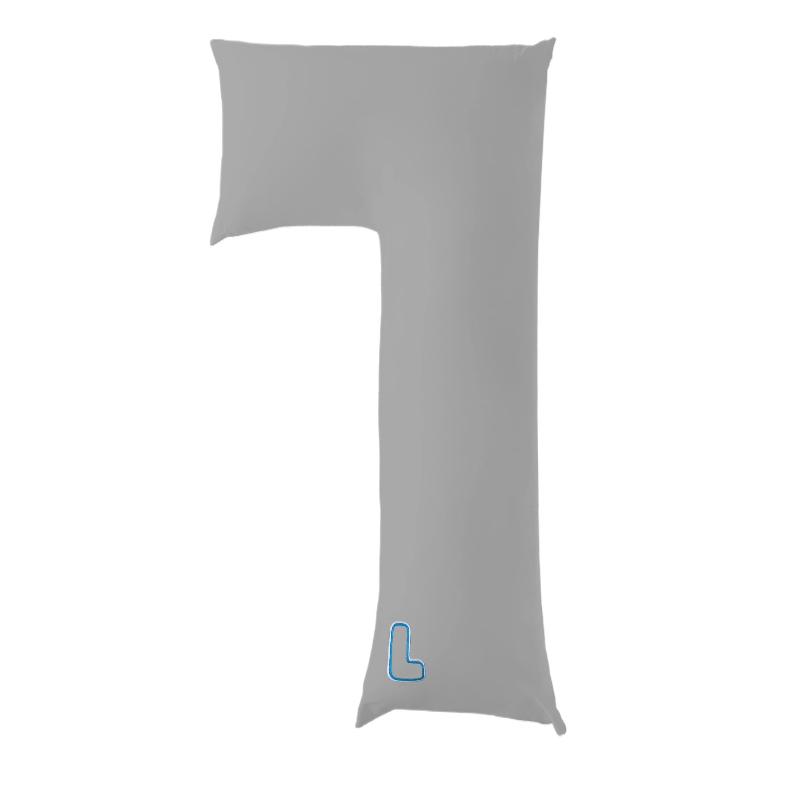 SnuggL Body Pillow for Knee, Back & Hip Support - 28x54 Inch Long Pillow for Side Sleepers & Pregnancy - Includes 2 Gray Pillowcases - Perfect for Comfort & Pain Relief While Sleeping or Relaxing