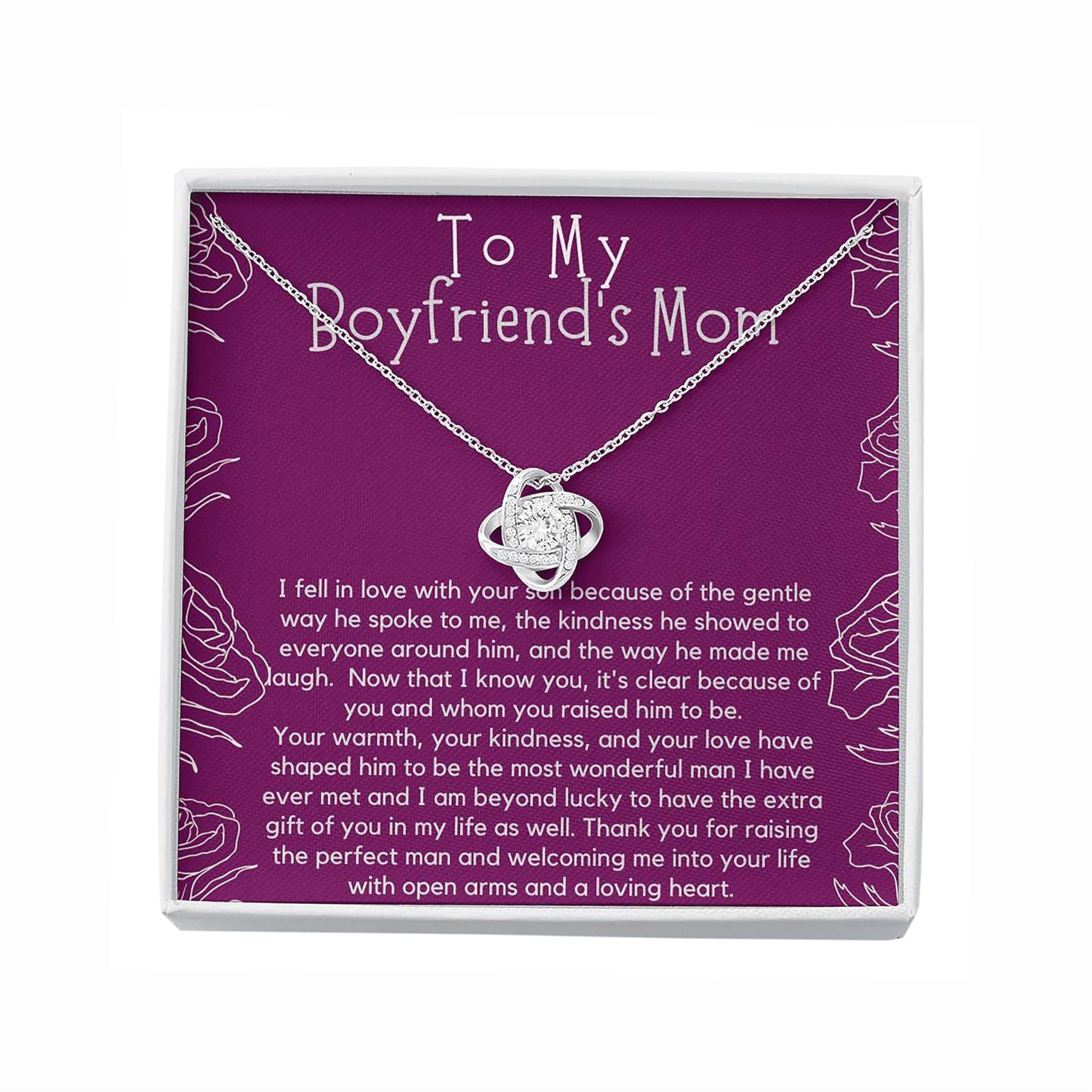 Personalized Jewelry Gift for Boyfriend's Mom - Custom Name Necklace for Women, Mother's Day Gift, Birthday Present, Thank You Gift - Perfect for Special Occasions & Everyday Wear