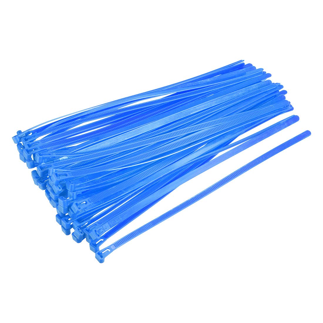 40pcs Reusable Nylon Cable Ties 18 Inch x 0.3 Inch - Adjustable Zip Ties for Organizing Wires, Cords, and Cables - Perfect for Home, Office, and DIY Projects (Blue)