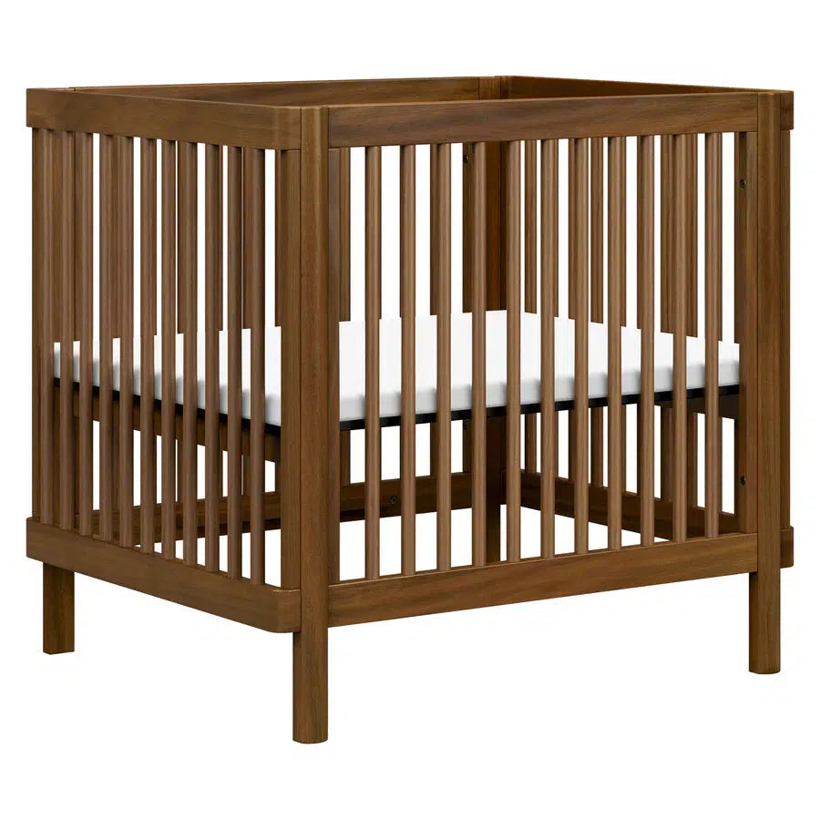 Babyletto Pogo 8-in-1 Convertible Crib in Natural Walnut Finish - Safe & Stylish Nursery Furniture for Newborn to Toddler - Perfect for Modern Baby Rooms & Daycare Centers