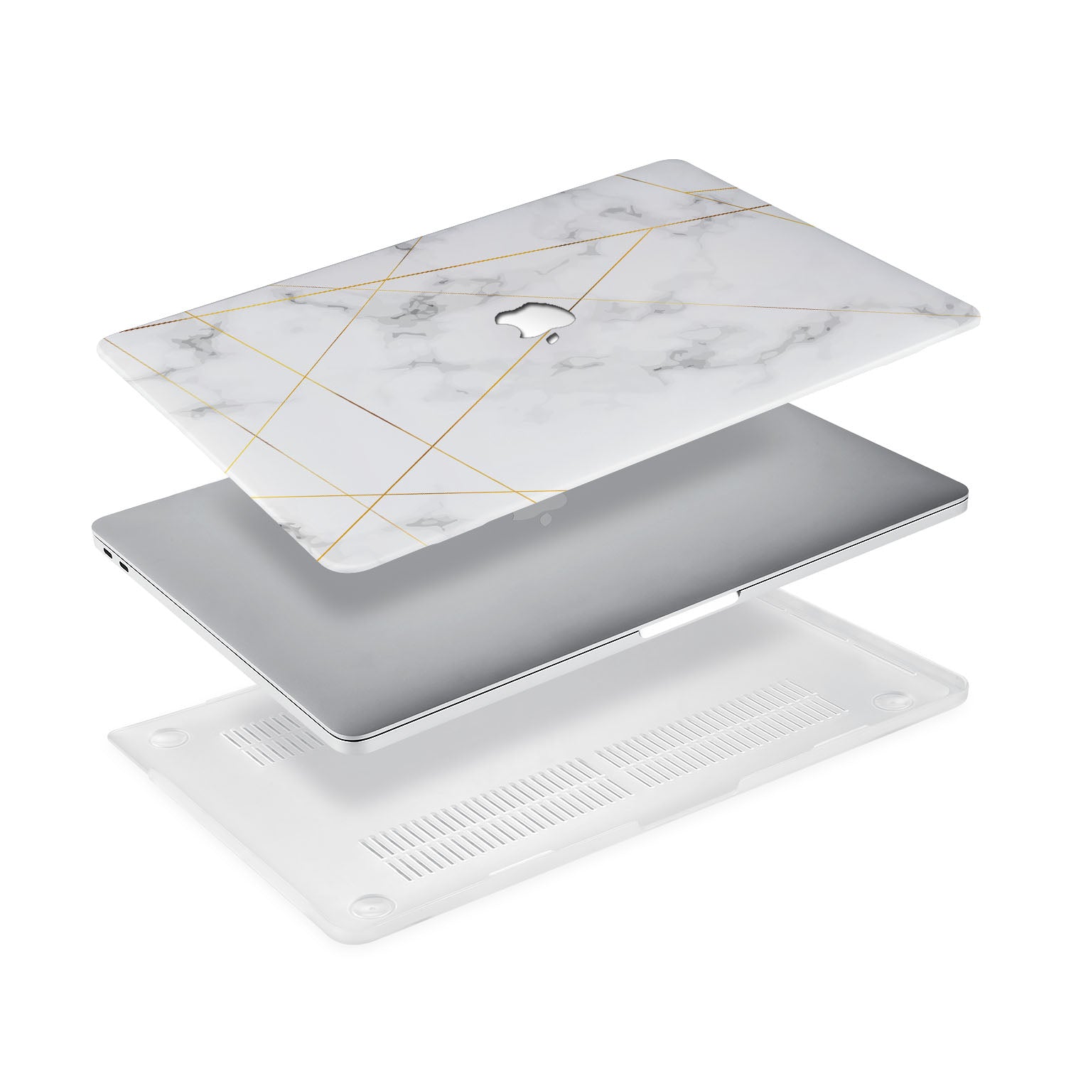 Premium Marble MacBook Case for MacBook Pro/Air 2020 - Stylish & Protective Hard Shell Cover for Work, Travel & School