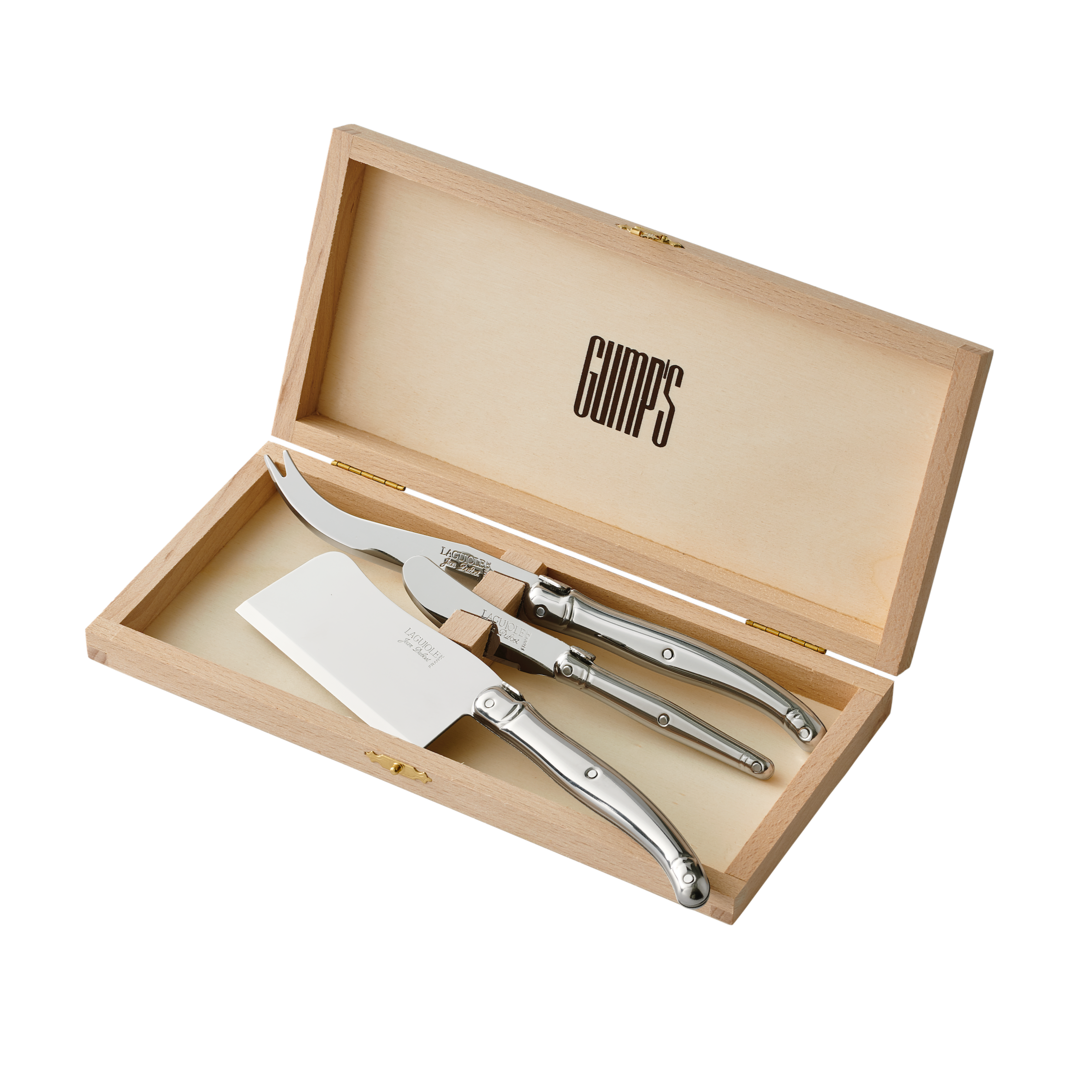 Premium Laguiole Stainless Steel Cheese Knives Set - 3 Piece Elegant Cheese Serving Cutlery for Parties, Charcuterie Boards & Gourmet Dining