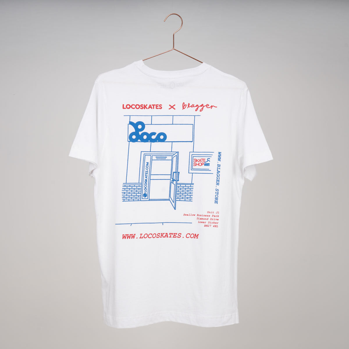 Loco Labs X Blagger Graphic T-Shirt - Elliot Stevens Design - Cool Streetwear for Men - Perfect for Casual Wear, Concerts & Urban Fashion