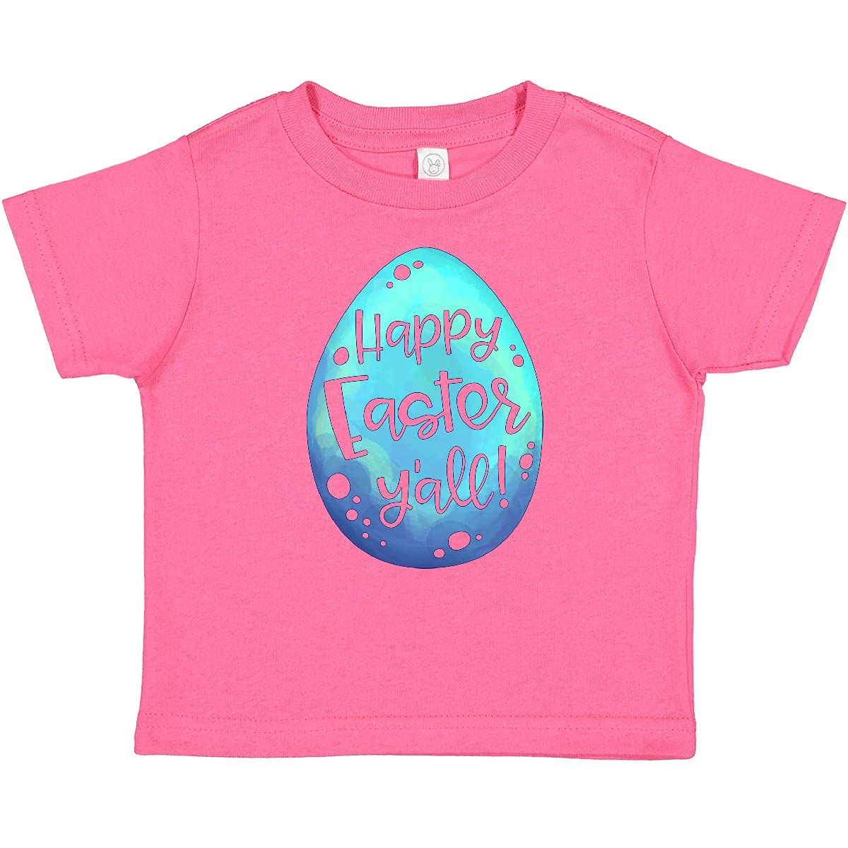 Inktastic Happy Easter Y'all Blue Easter Egg Baby T-Shirt - Cute Easter Outfit for Boys & Girls, Holiday Family Matching