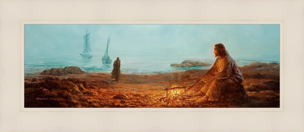 By The Shore By Yongsung Kim - Coastal Wall Art Print for Beach House Decor, Ocean Themed Living Room & Bedroom
