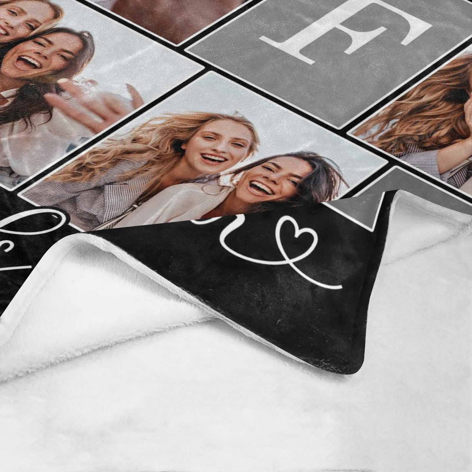 Best Friend Forever Gift Blanket - 50x60 Inch Soft Throw Blanket for Women, Girls, BFF & Sisters - Perfect Friendship Gift for Birthday, Christmas - Cozy Home Decor for Bed, Sofa & Camping