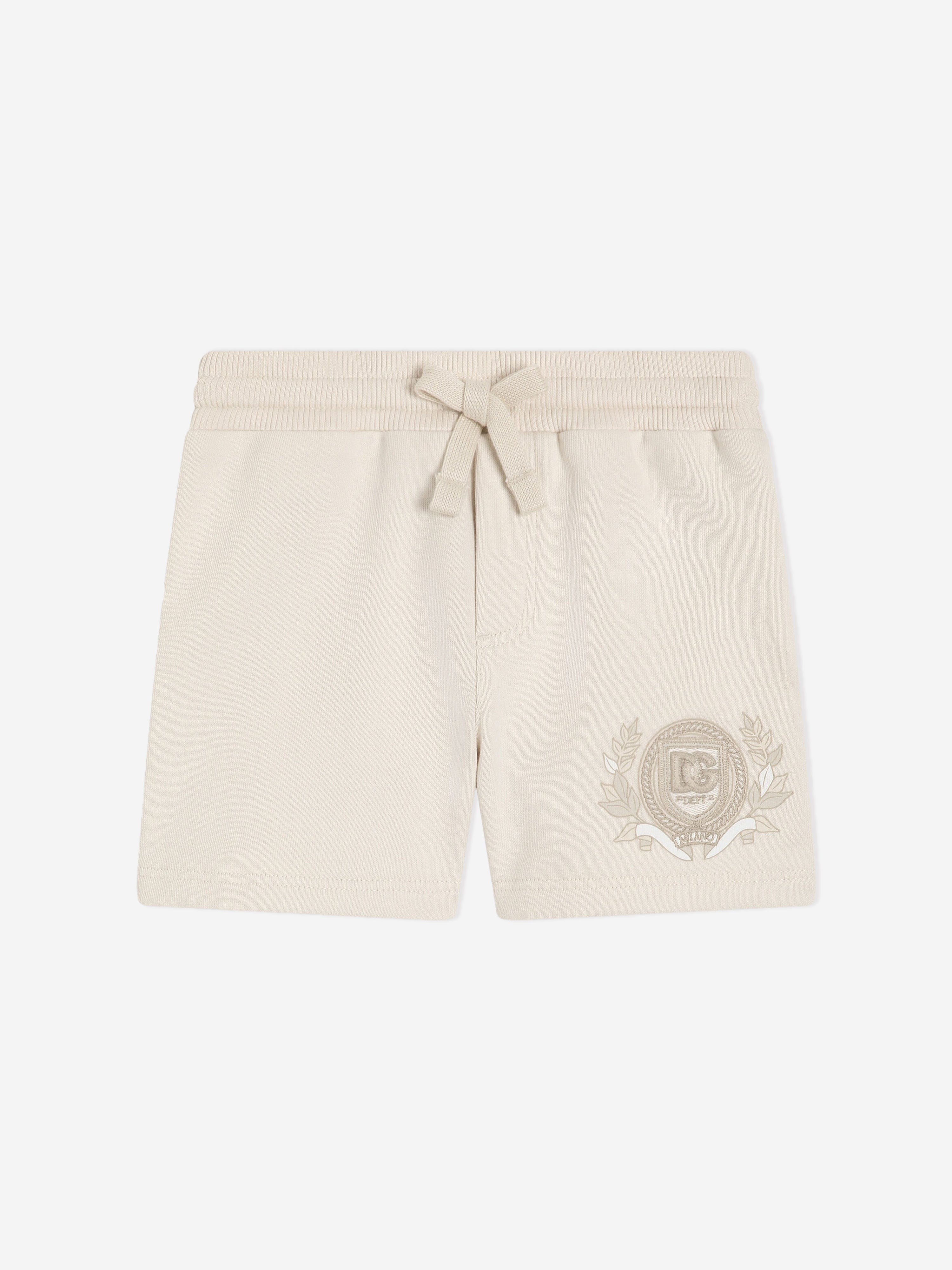 Baby Boys' Ivory Logo Shorts - Soft Cotton Casual Shorts for Toddlers | Perfect for Playtime, Summer Outfits & Daycare