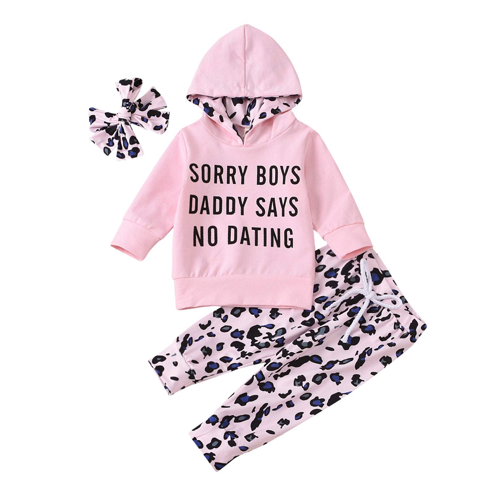 Stylish Leopard Print Baby Boy Clothes Set - 3-Piece Hoodie, Pants & Headband Outfit for Boys & Girls | Perfect for Playdates, Photo Shoots & Everyday Wear