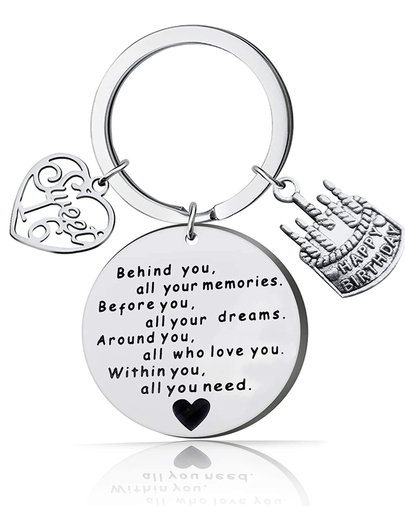Inspirational Jewelry Keychain Gift for Women & Men - Birthday Present for Her, Him, Friends - Perfect for Daily Carry, Office Decor, or Special Occasions