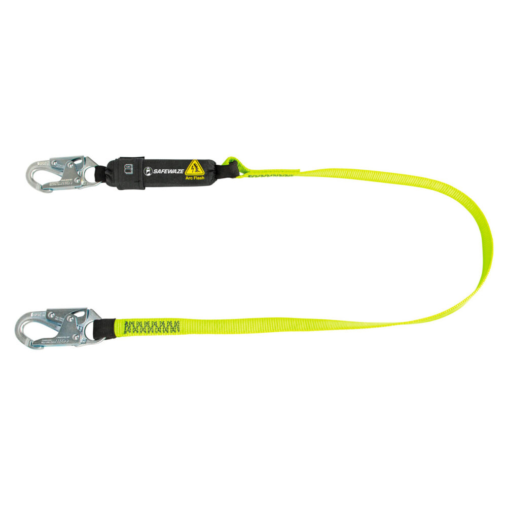 Arc Flash 6ft Safety Lanyard with Snap Hook - Shock Absorbing Fall Protection for Electrical Workers | OSHA Compliant for Utility & Construction Work