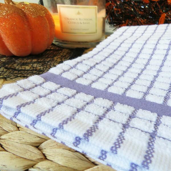 Premium Samuel Lamont Poli Dri Tea Towels Set of 3 - 100% Cotton Absorbent Kitchen Towels 27.5