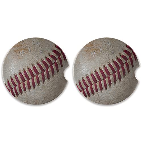 Old Baseball With Red Seams