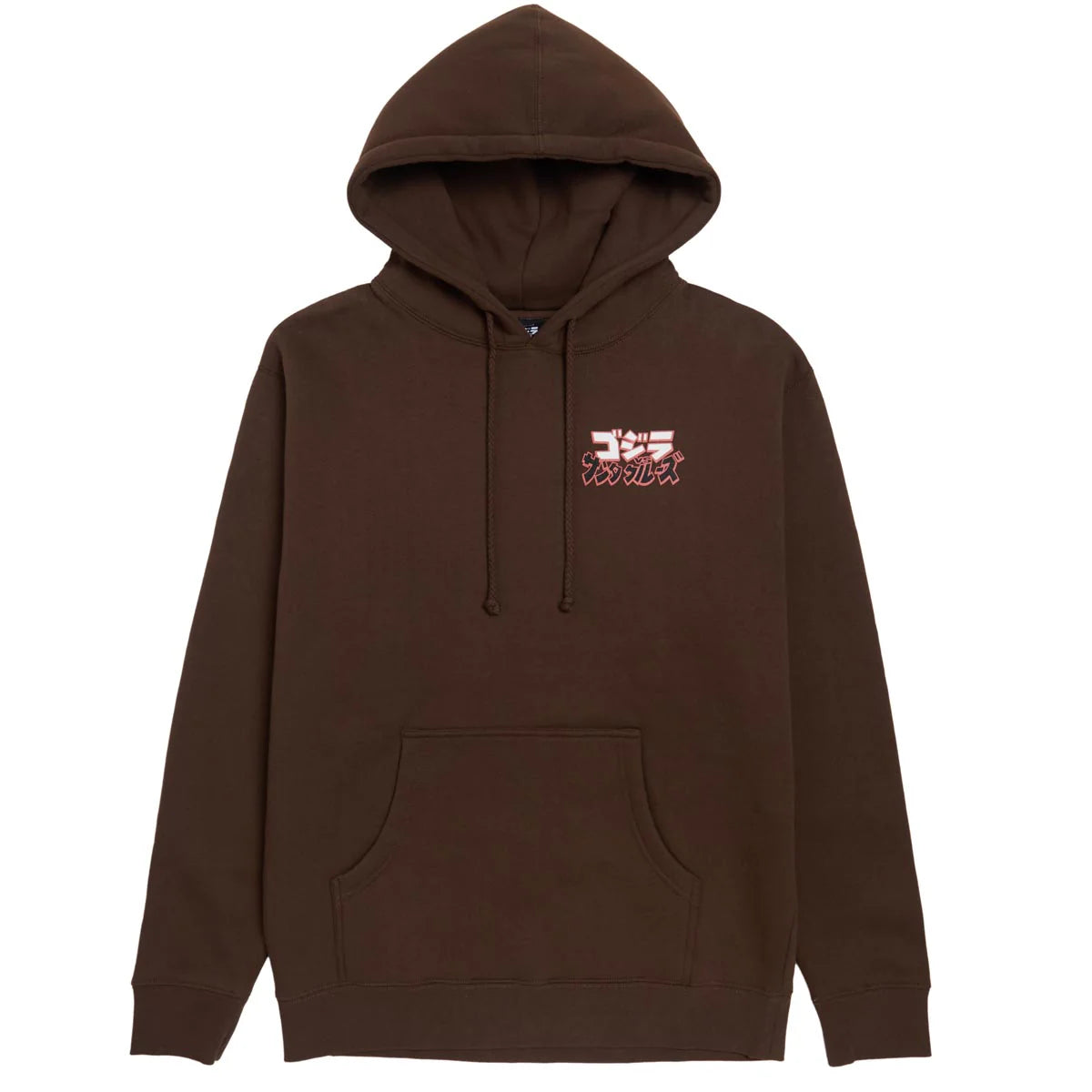 Santa Cruz Godzilla Pullover Hoodie - Brown | Men's Graphic Zip-Up Sweatshirt for Skateboarding & Streetwear Fashion