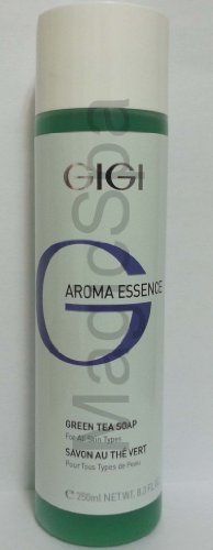 GIGI Aroma Essence Green Tea Facial Soap 250ml - Natural Cleansing Bar for Acne-Prone & Sensitive Skin - Perfect for Daily Face Wash & Relaxing Spa at Home