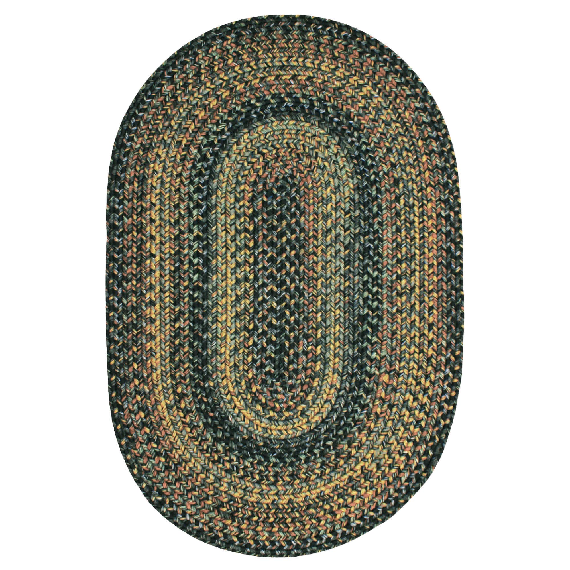 Premium Black Forest Braided Rug 4x6 – Pet Friendly Indoor Outdoor Rug for Kitchen, Bathroom, Entryway – Non-Slip & Durable for High Traffic Areas