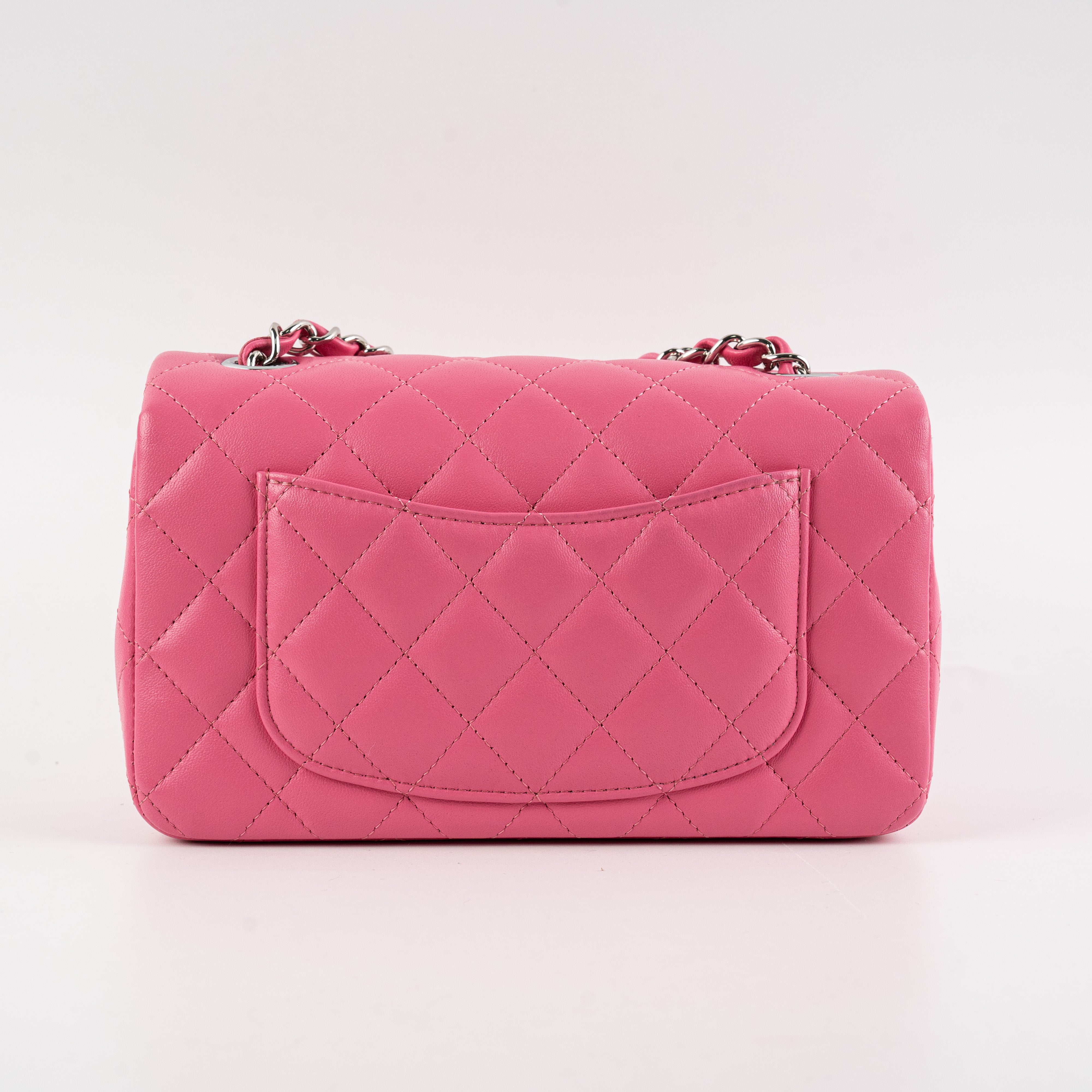 Chanel Mini Rectangle Lambskin Pink Crossbody Bag - Luxury Designer Handbag for Women | Perfect for Date Night, Parties & Special Occasions