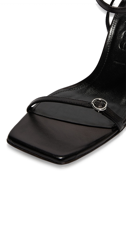 Hallie Women's Leather Heeled Sandals - Comfortable Block Heel Dress Sandals for Weddings, Parties & Summer Outfits