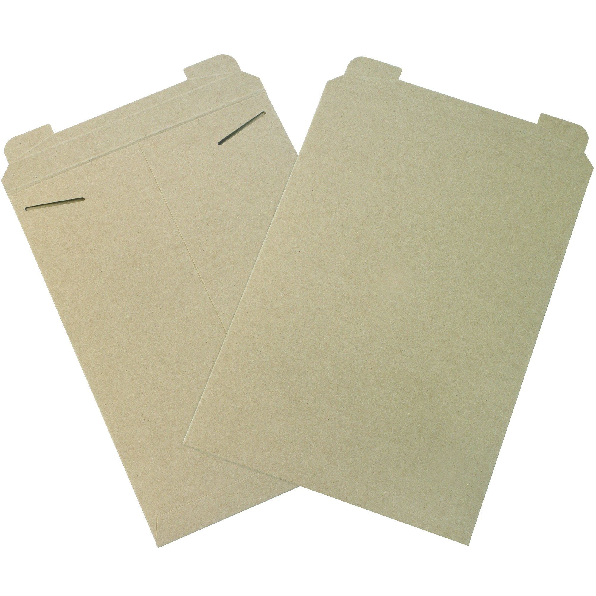 BOX USA 13x18 Flat Kraft Shipping Mailers - 100-Pack Thin Stayflat Envelopes for Packing, Shipping & Storage | Perfect for Ecommerce, Small Business & Mailing Documents