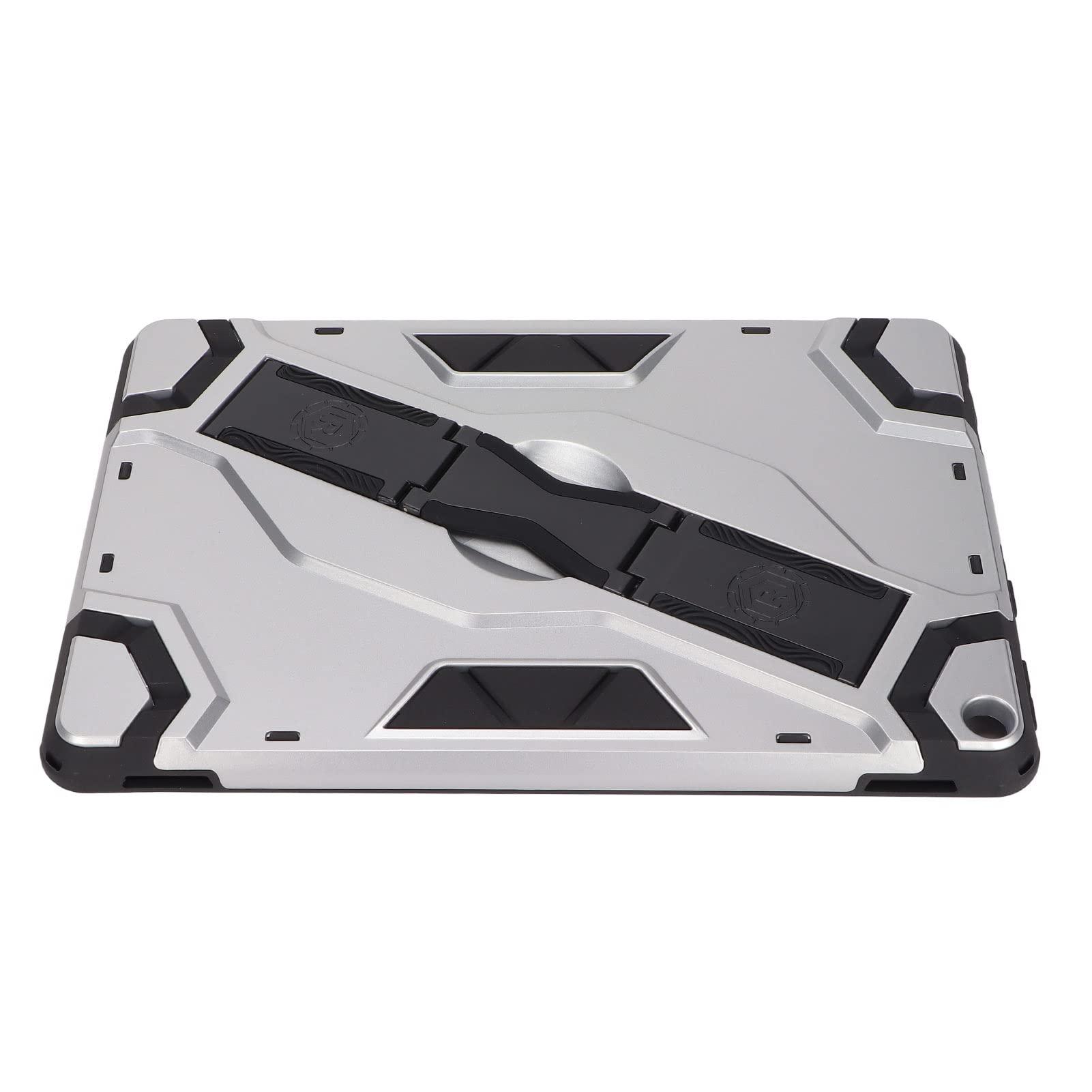 Heavy Duty Shockproof Tablet Case for Fire HD 10 Plus & Kindle Fire HD 10 - Removable Adjustable Shoulder Strap, Silver | Perfect for Travel, Work & Outdoor Use