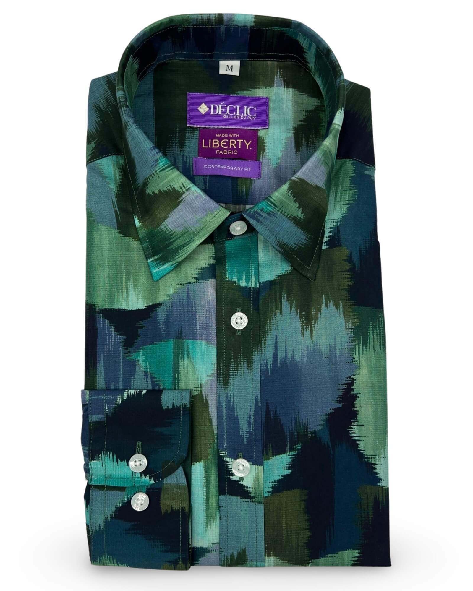 Liberty Nature's Essence Print Shirt - Green Eco-Friendly Cotton T-Shirt for Women | Casual Wear, Outdoor Activities & Sustainable Fashion