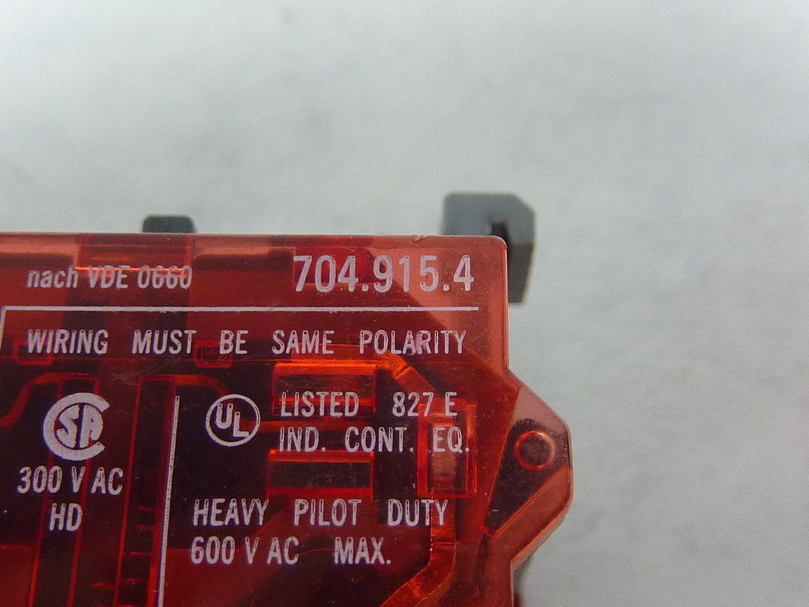 EAO 704.915.4 Switching Element - 10A VAC Slow Make NC Contact (2-Pole) - Ideal for Industrial Control Panels & Safety Circuits