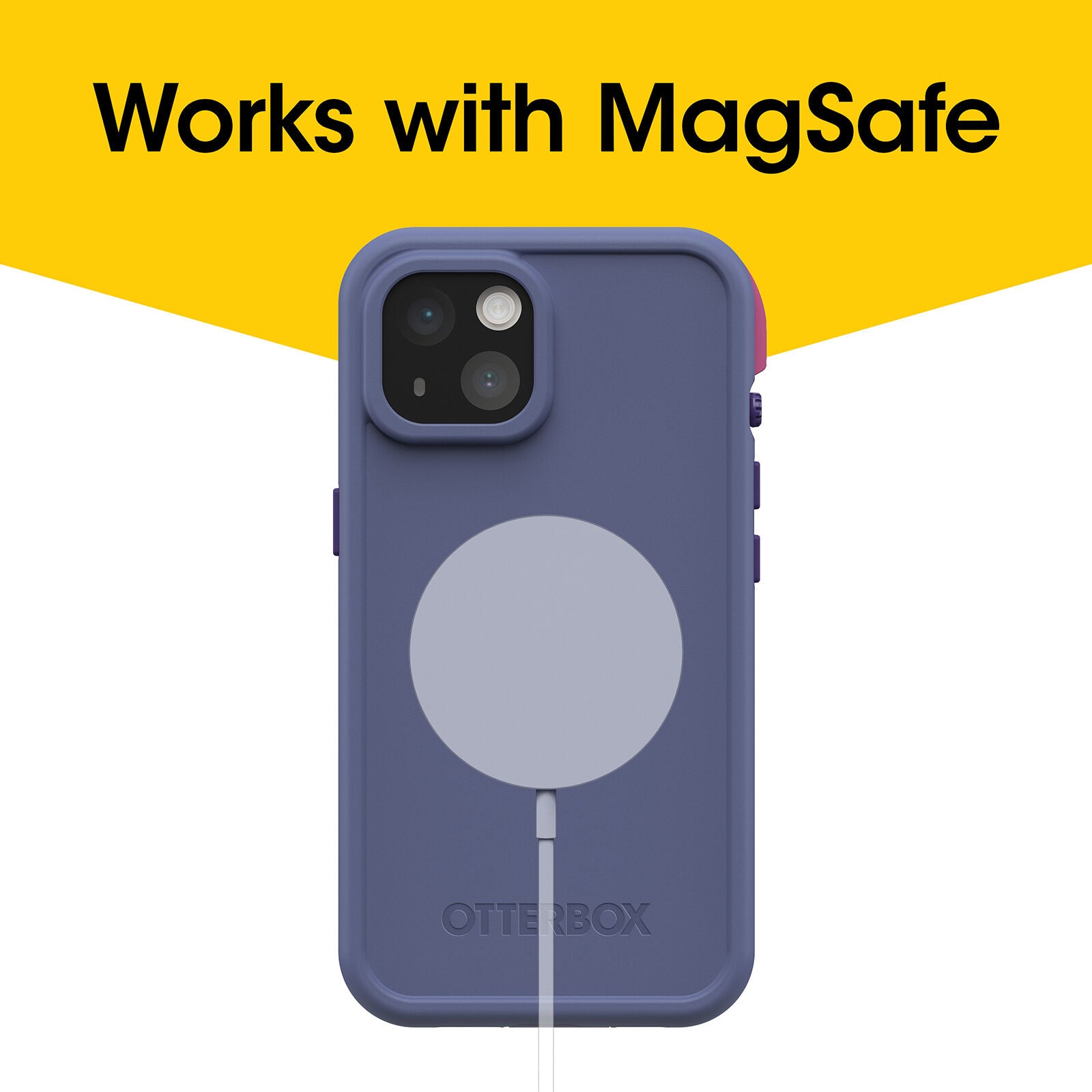 iPhone 14 OtterBox Fre MagSafe Series Protective Case - Shockproof & Wireless Charging Compatible for Everyday Use & Outdoor Activities