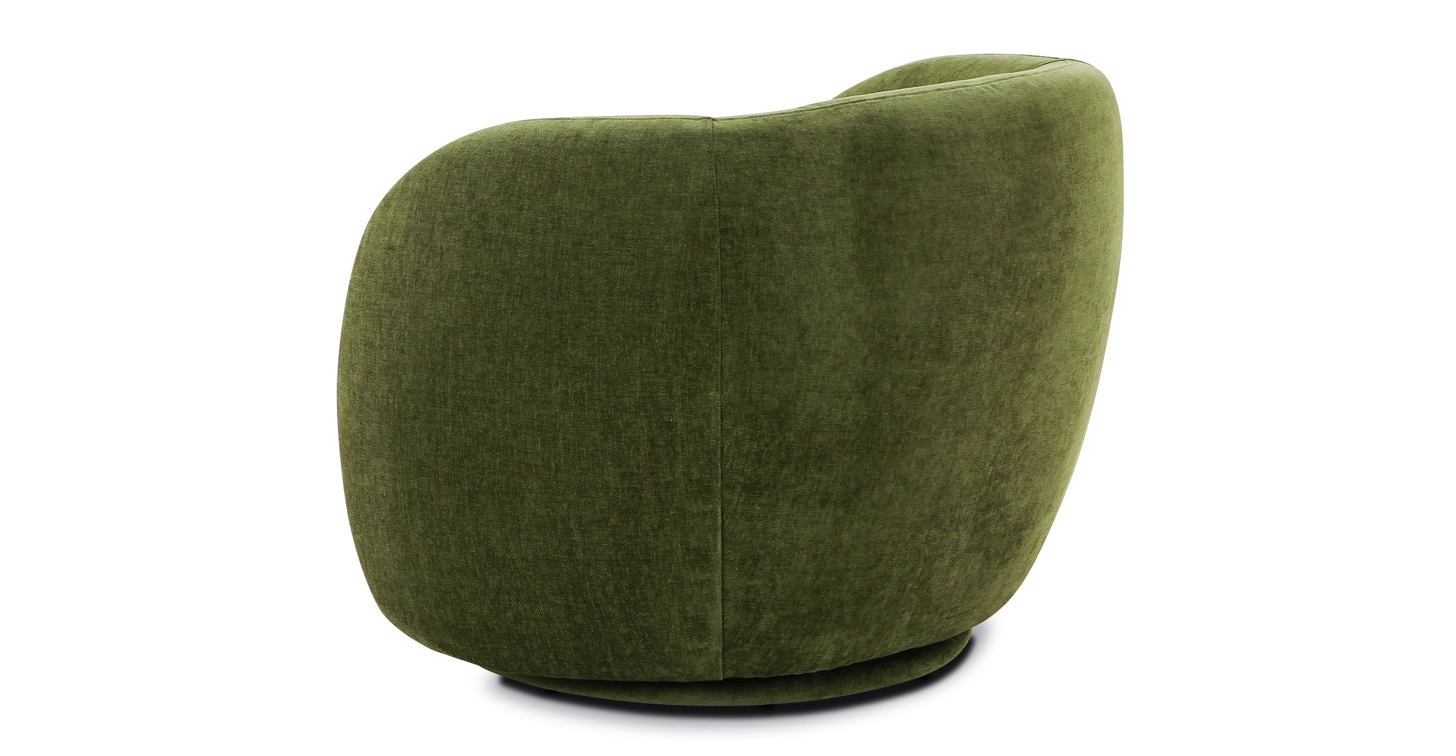Modern Poole Swivel Lounge Chair - 360 Degree Rotating Accent Chair for Living Room, Bedroom, Office - Comfortable Upholstered Fabric Recliner with Sturdy Metal Base - Perfect for Relaxing, Reading & Lounging