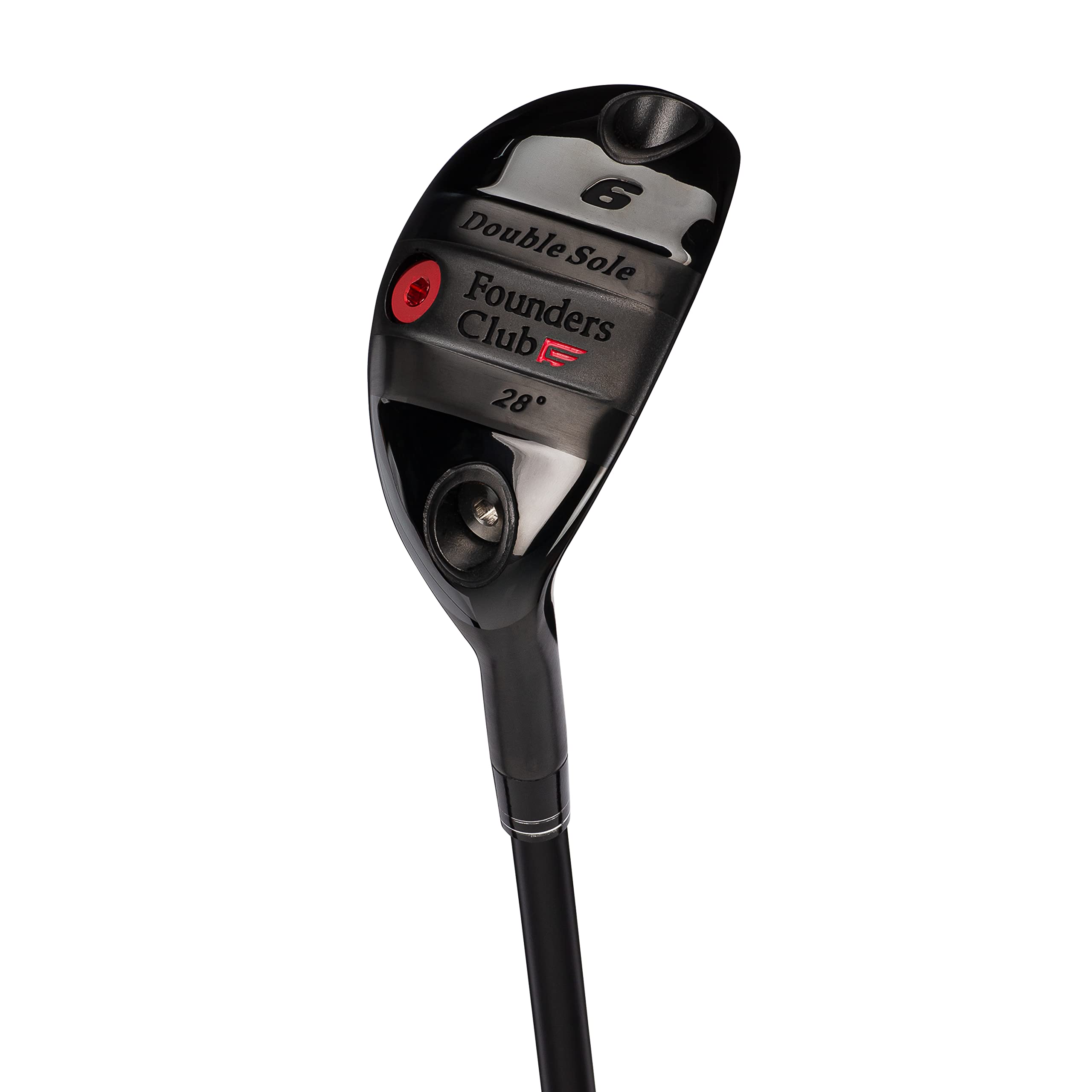 Founders Club Double Sole Hybrid Iron Golf Club with Head Cover - Perfect for Mid-Handicap Golfers | Ideal for Fairway Shots & Rough Recovery | Golf Accessories & Equipment
