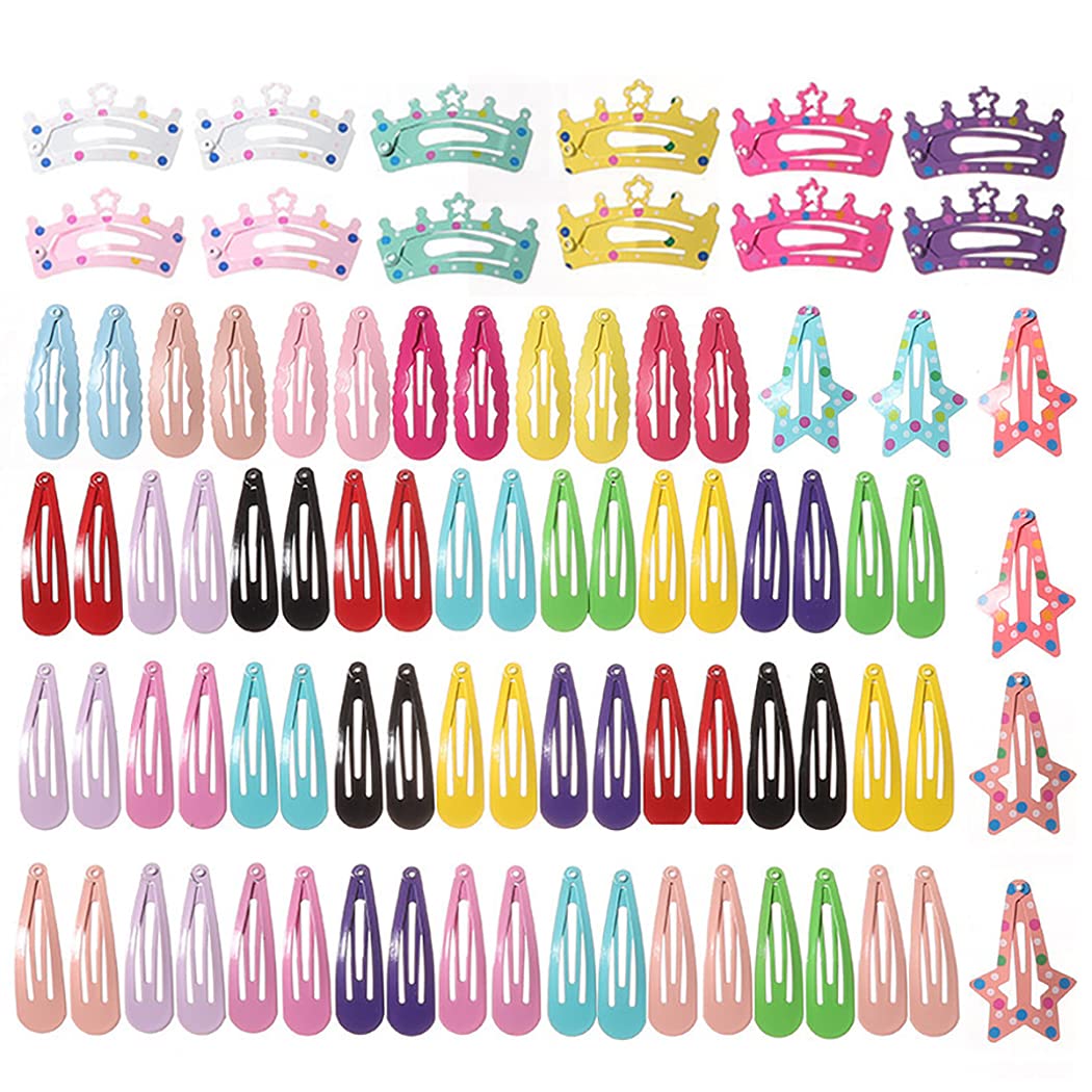 Colorful Printed Snap Hair Clips for Women - Small, Lightweight & Strong Hair Accessories for Girls - Fashionable Hair Clips for Daily Use, Parties & Gifts