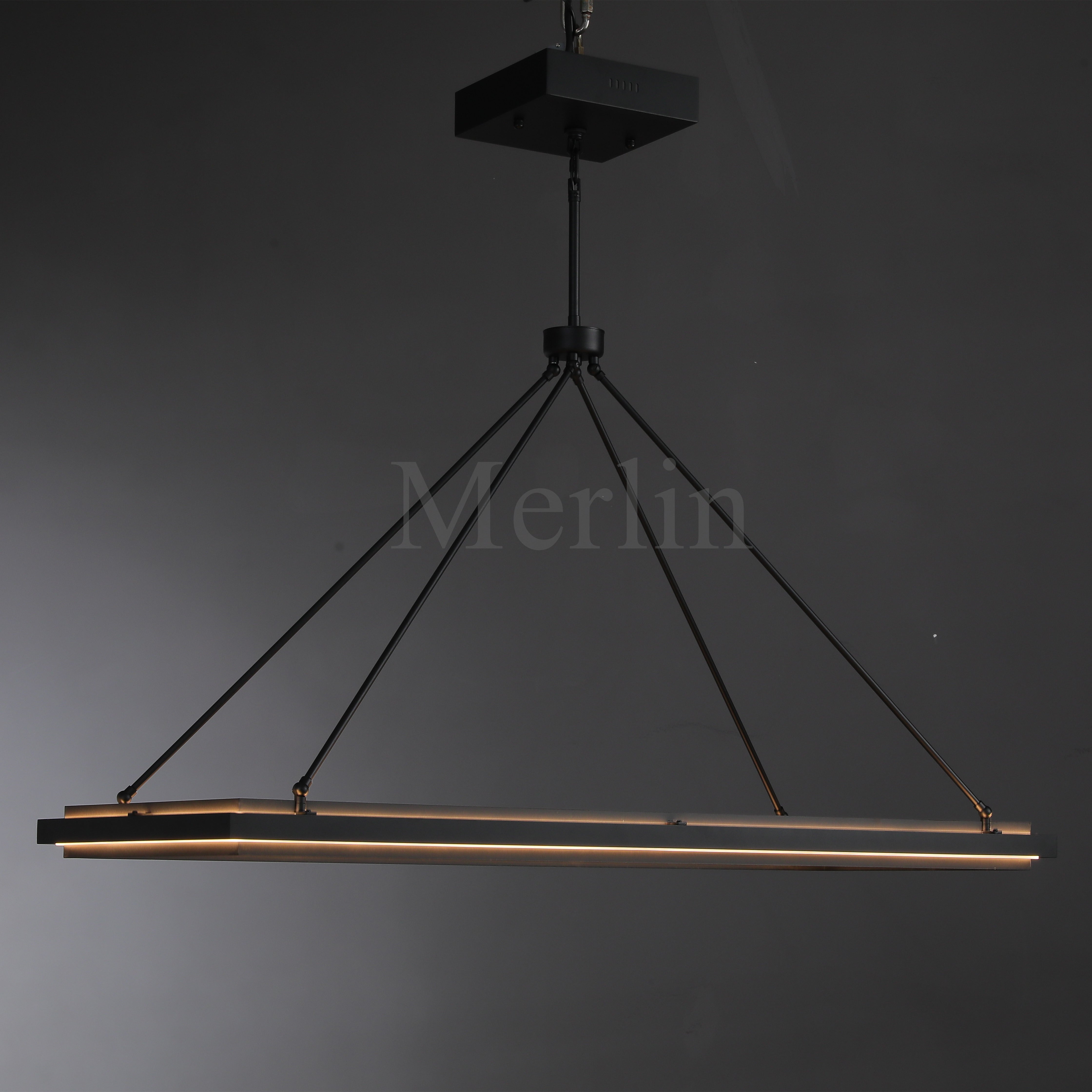 George Elegant Modern Chandelier - Sleek Metal Ceiling Light Fixture for Living Room, Bedroom & Dining Room | Perfect for Home Decor, Romantic Ambiance & Dinner Parties