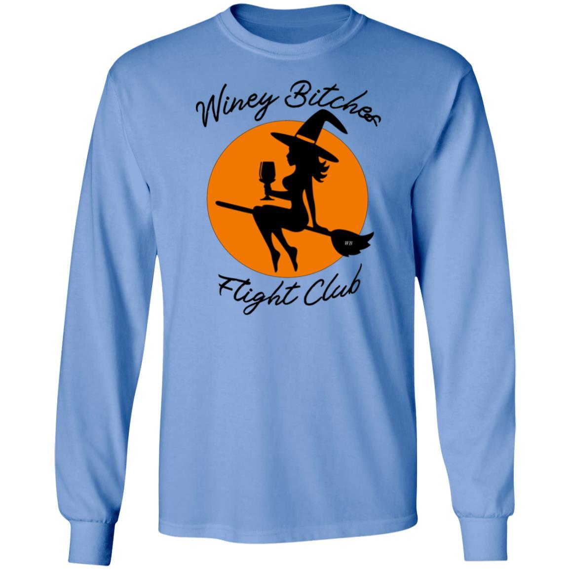 WineyBitches.Co Ultra Soft Cotton T-Shirt for Women | Wine Lovers Flight Club Tee | Perfect for Wine Tasting, Girls Night Out & Casual Wear