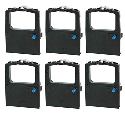 Unisys B9253-84 Compatible Black Printer Ribbons - 6 Pack (19-2203-917) - Perfect for Office Printing, Receipts, and Point of Sale Systems