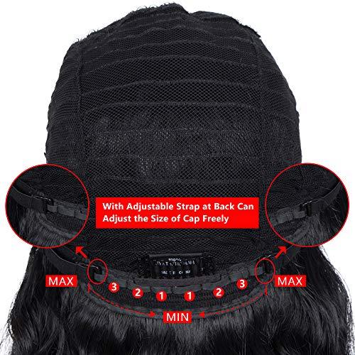 Natural Wavy Hair Wig with Bangs for Women - Soft & Realistic Synthetic Hairpiece for Daily Wear, Cosplay & Costume Parties