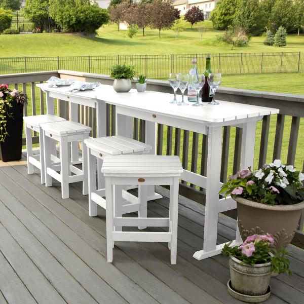 Lehigh 6-Piece Counter Height Balcony Patio Set - Outdoor Dining & Relaxing Furniture for Small Spaces