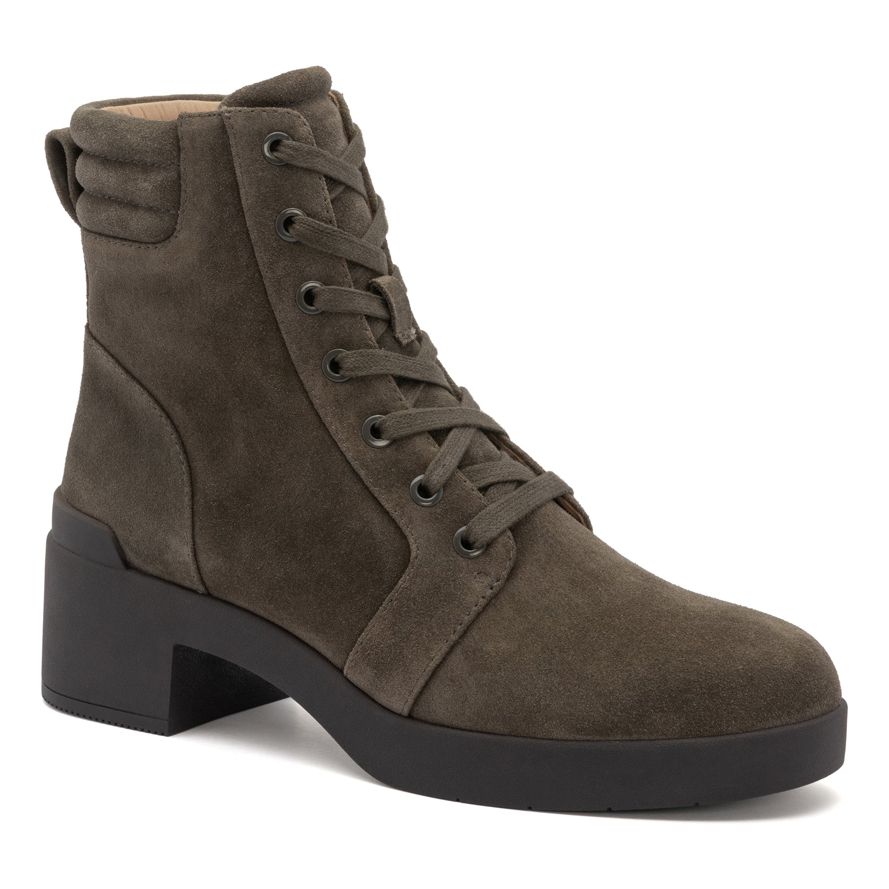 Abeo Capital Lace Olive Women's Comfortable Walking Shoes - Perfect for Work, Travel & Everyday Wear