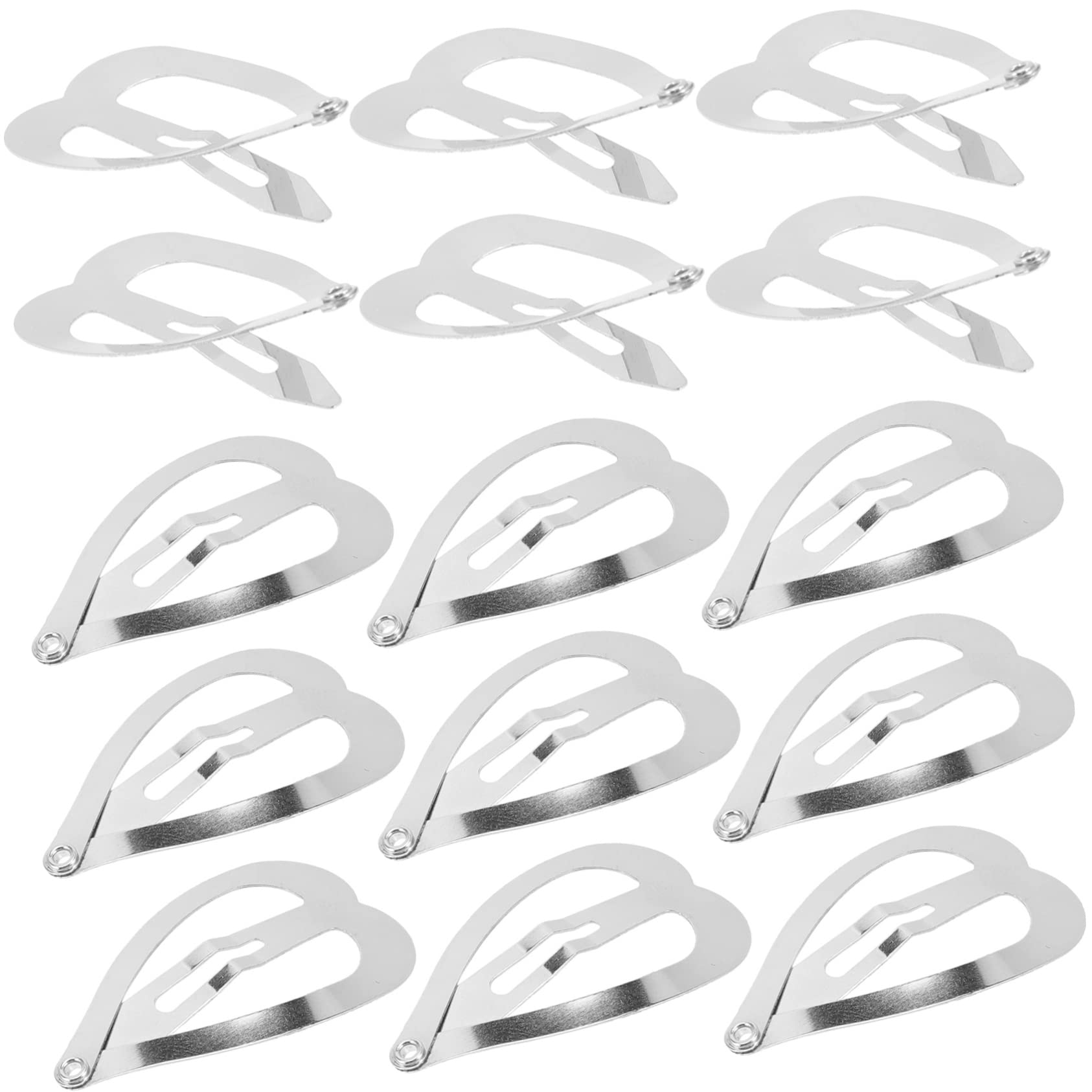 BIUDECO 2 Sets Fashionable Metal Heart Hair Clips for Women - Decorative Hair Pins & Barrettes (200pcs) - Perfect for Parties, Weddings, and Everyday Hairstyling